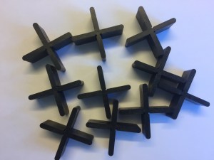 Voegkruisjes 5 mm zwart 5 x 19 x 55 mm A. van Elk BV
